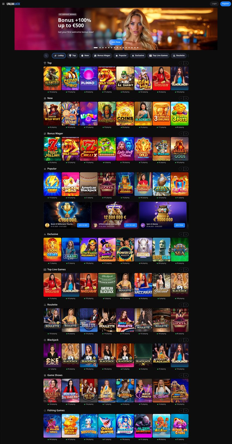 Unlimluck official site, unlimluck casino slots
